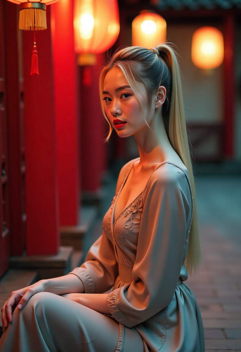 影视剧拍摄中的古城街景